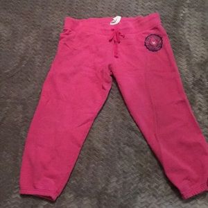 Victoria’s Secret PINK crop sweatpants, sz L